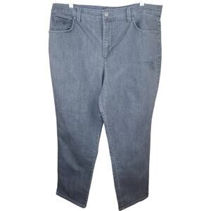 Gloria Vanderbilt "Amanda" Jeans Gray Womens 18 SHORT Stretch Comfort